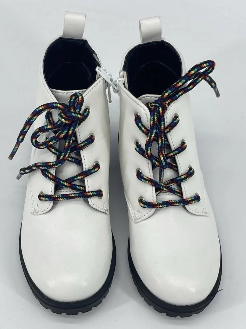 Tucker + Tate Kenna White Ankle Boots Toddler Girls Size 10 M